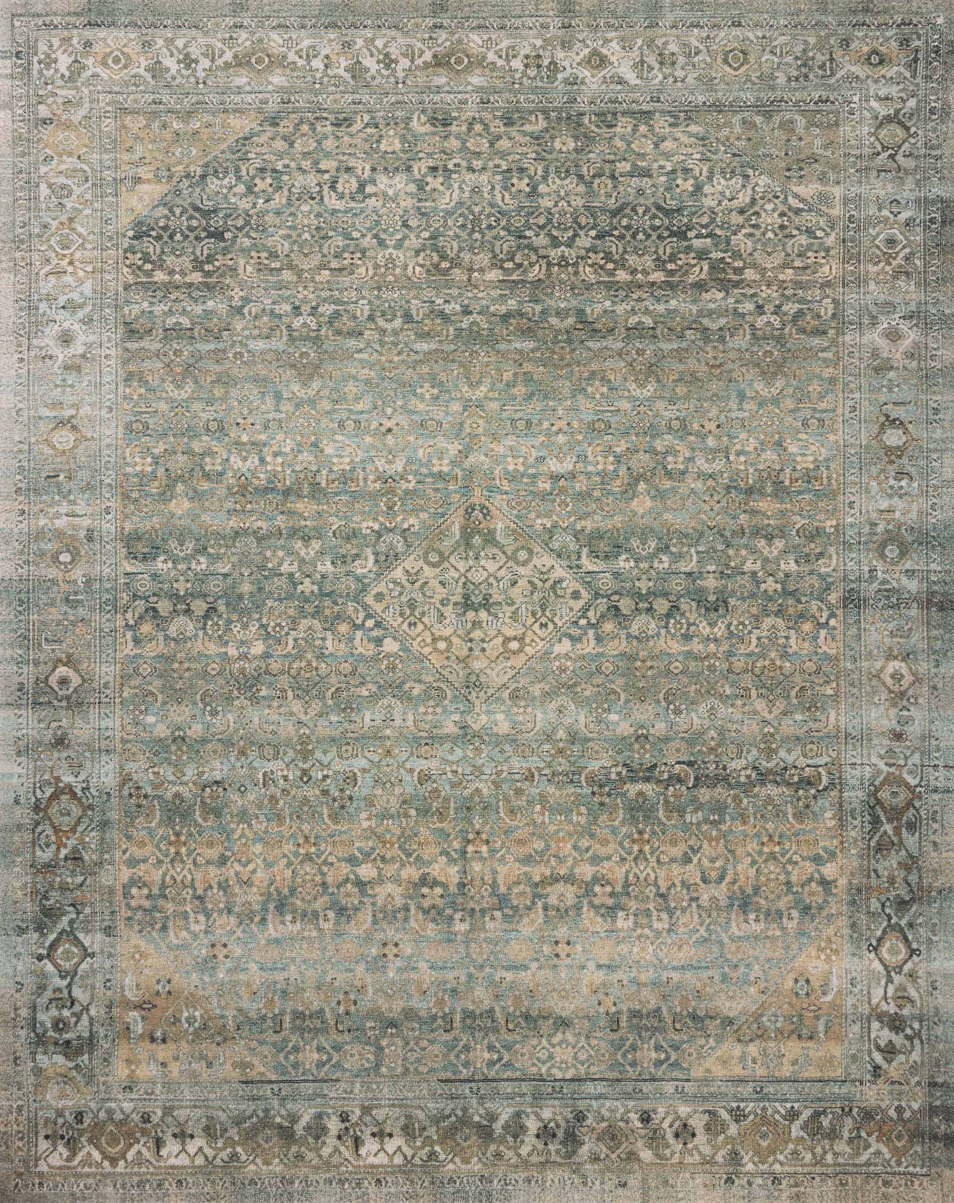 Magnolia Home Wimberly WYM-03 Rug Lagoon / Wheat DC10