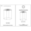 Livabliss by Surya Aryaa Round End Table Clearance