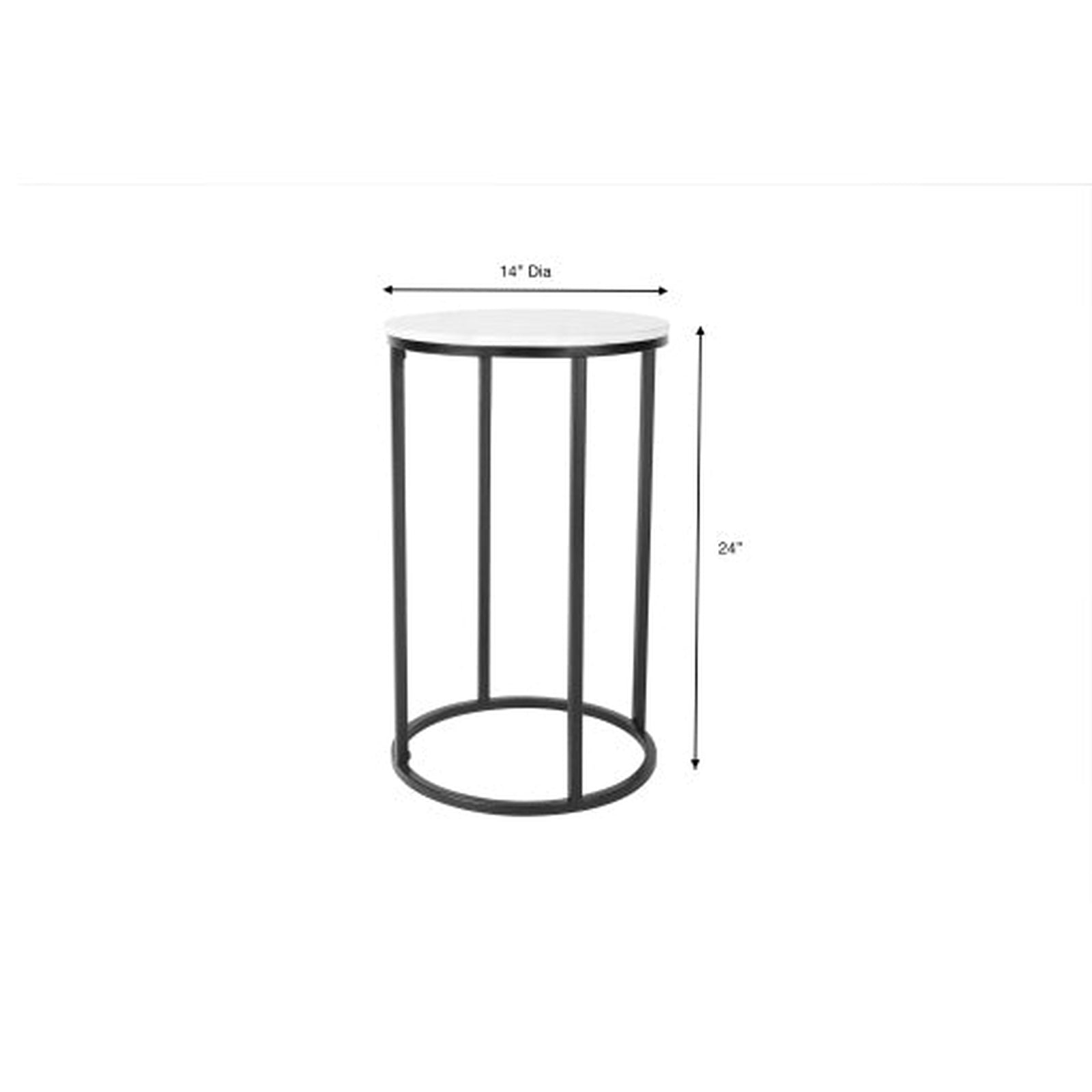 Livabliss by Surya Aryaa Round End Table Clearance