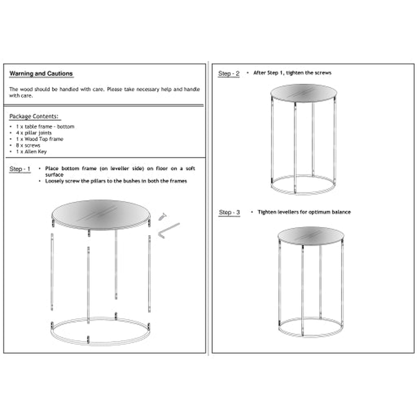 Livabliss by Surya Aryaa Round End Table Clearance
