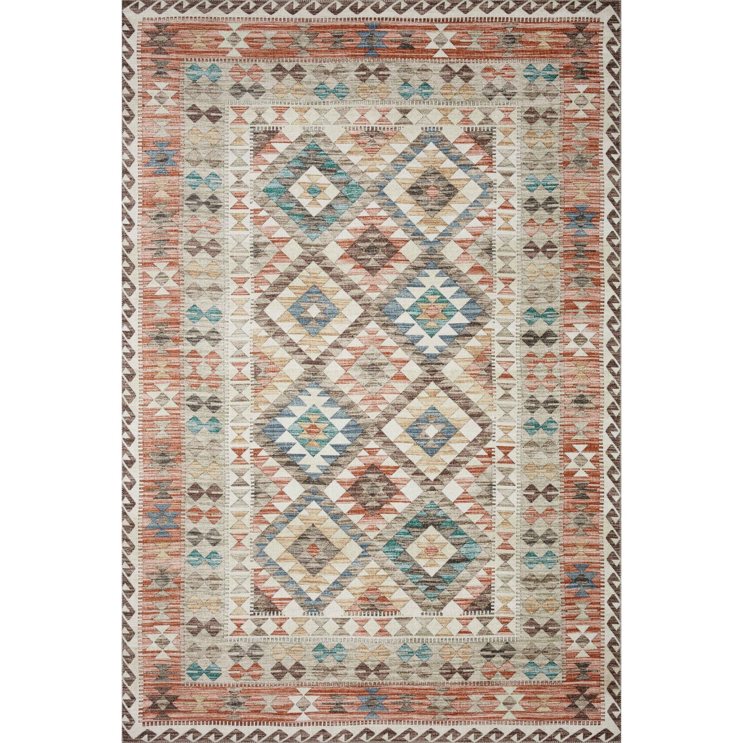 Loloi II Zion ZIO-04 Ivory / Multi Rug