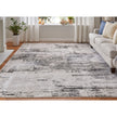 Feizy Prasad 39N9F Modern Abstract in Ivory/Gray/Taupe