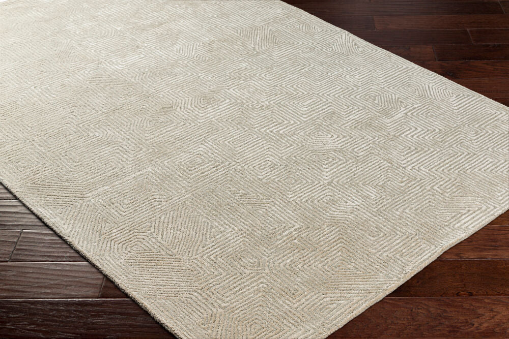 Surya Addison ADD-2304 Handmade Rug Cream and Light Gray Clearance