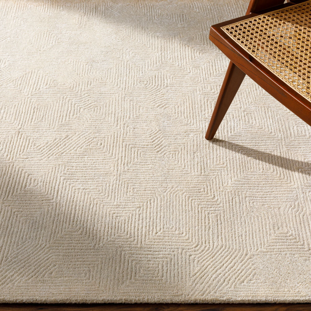 Surya Addison ADD-2304 Handmade Rug Cream and Light Gray Clearance