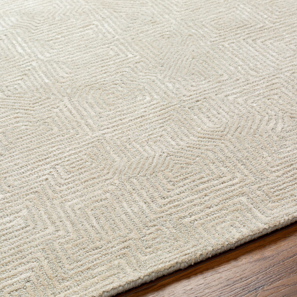 Surya Addison ADD-2304 Handmade Rug Cream and Light Gray Clearance