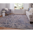 Feizy Pryor 39NGF Modern Watercolor in Blue/Tan/Brown