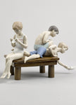 Lladro Paper Boats Children Figurine