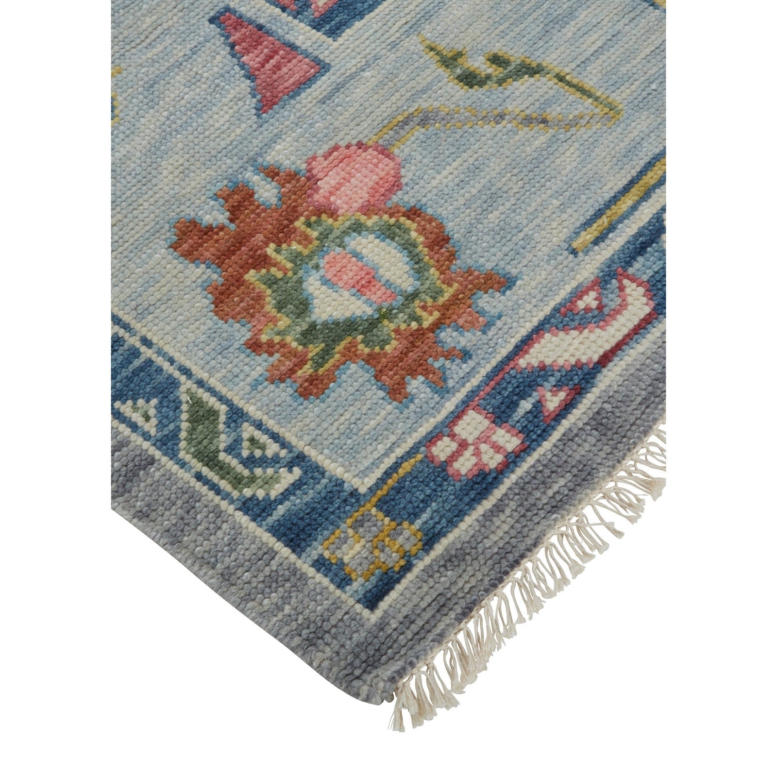 Feizy Karina 6792F Traditional Persian in Blue/Gray/Red