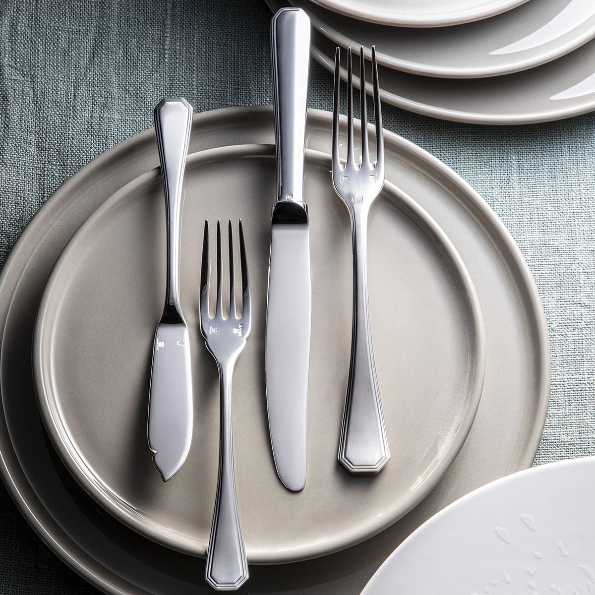 Christofle America Silver Plated Fish Fork