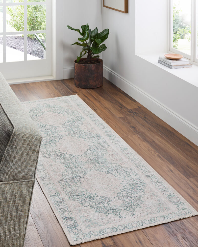 Livabliss by Surya Amelie AML-2393 Machine Woven Rug Cream/Medium Green/Olive
