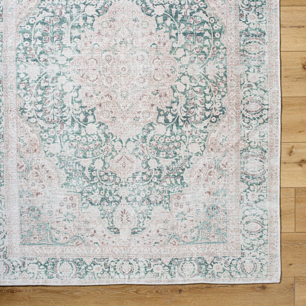 Livabliss by Surya Amelie AML-2393 Machine Woven Rug Cream/Medium Green/Olive