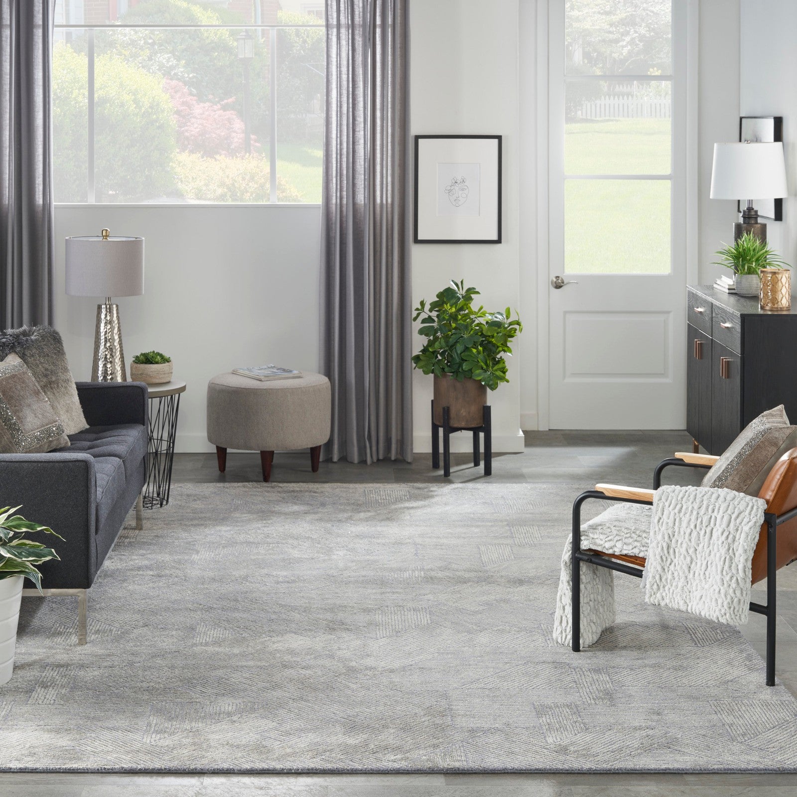 Nourison Rugs Michael Amini Ma30 Star SMR01 Modern Indoor Rug