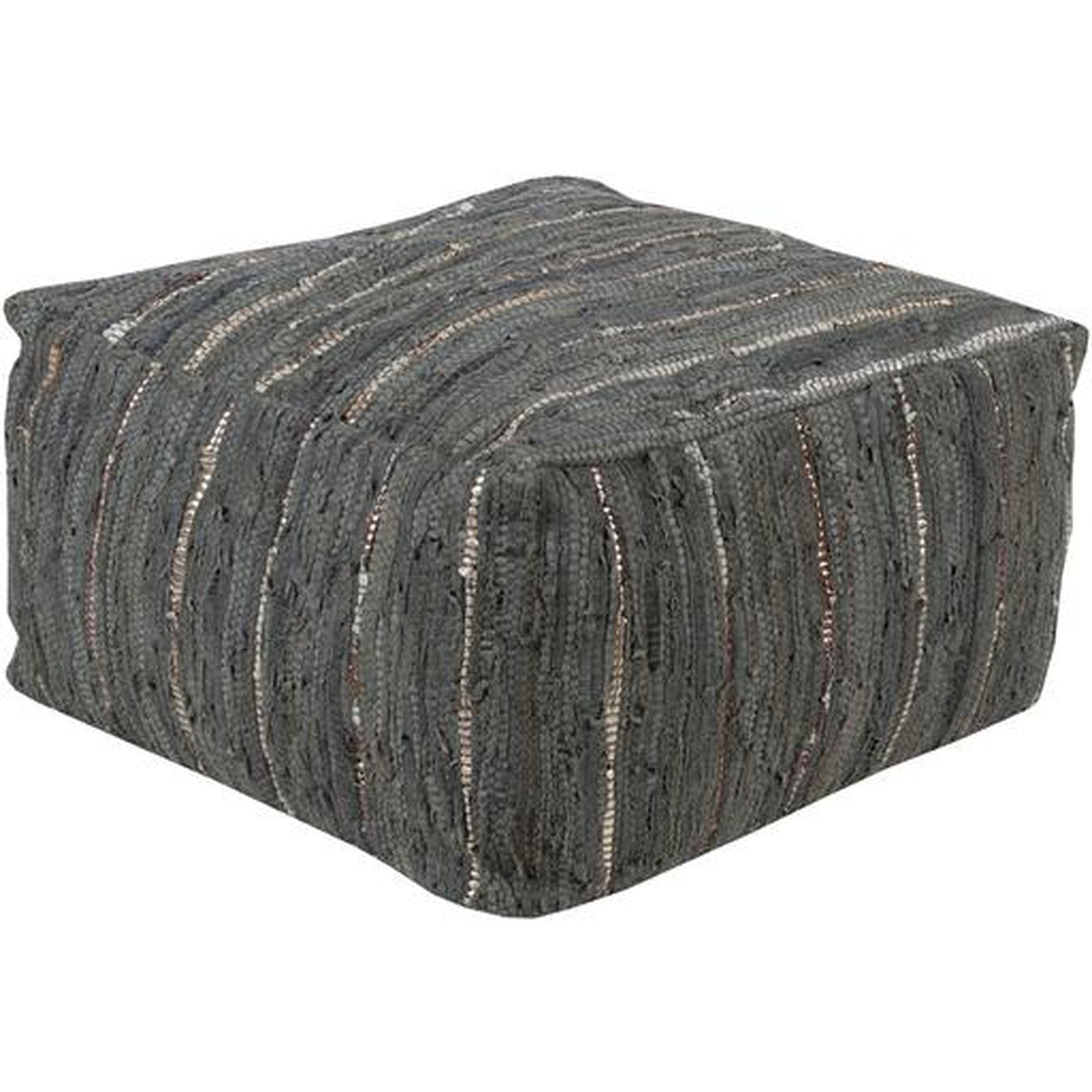Livabliss by Surya Anthracite Pouf