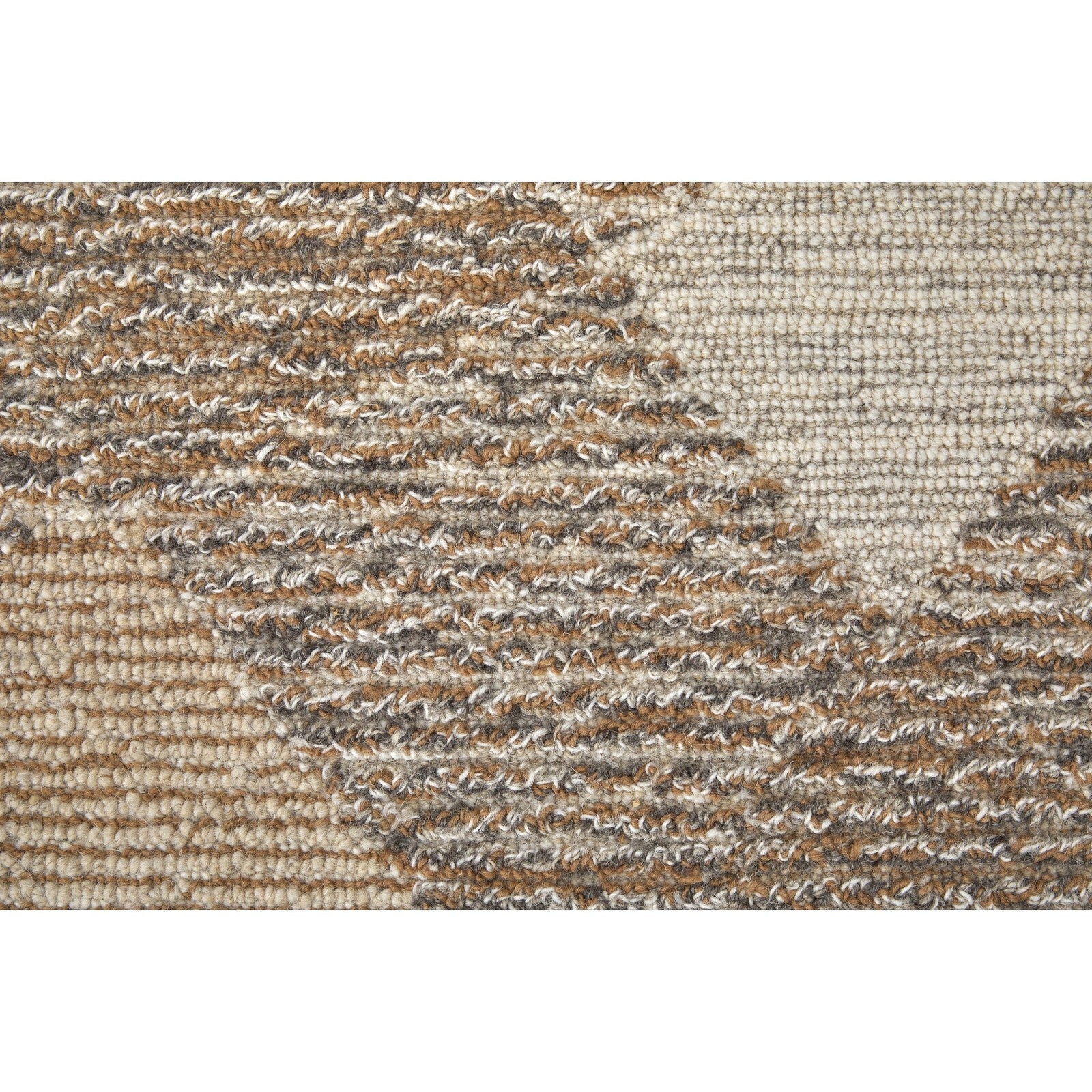 Feizy Pollock 8952F Modern Abstract in Brown/Tan/Ivory