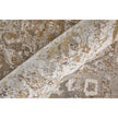 Feizy Cadiz 39SZF Traditional Floral & Botanical Rug in Ivory/Gray/Gold