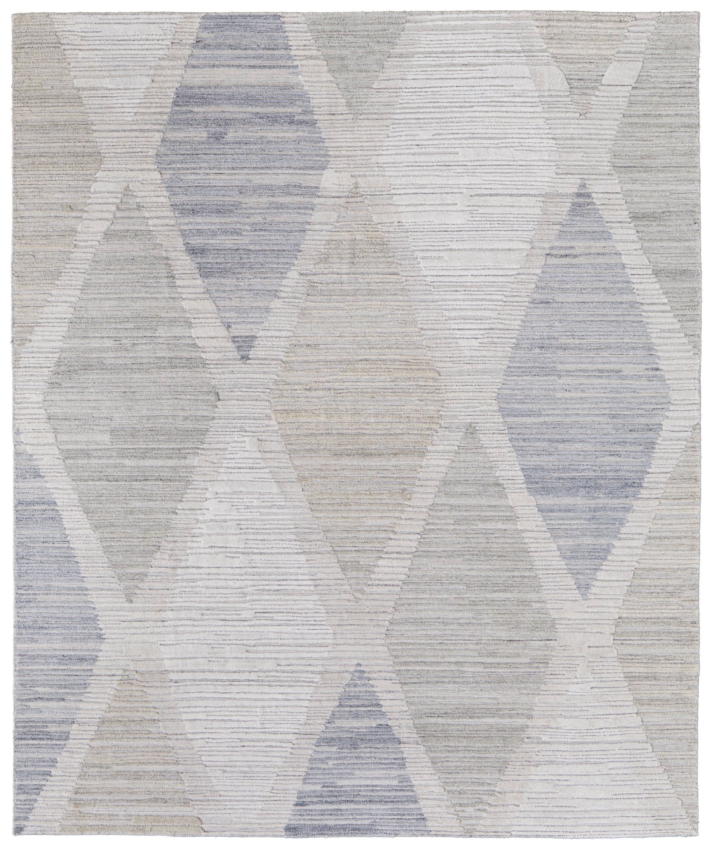 Feizy Elias 69FWF Rug in Ivory/Blue