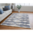 Feizy Mynka 39IFF Transitional Diamond in Tan/Ivory/Blue