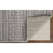 Feizy Redford 8670F Transitional Solid in Gray/Silver