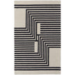 Feizy Maguire 8900F Transitional Abstract Rug in Gray/Ivory/Black