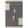 Feizy Maguire 8900F Transitional Abstract Rug in Gray/Ivory/Black