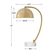 Uttermost Romani Brass Desk Lamp