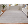Feizy Prasad 39N8F Modern Distressed in Ivory/Silver/Gray