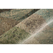 Feizy Eden 39QVF Modern Color Block Rug in Ivory/Blue/Green