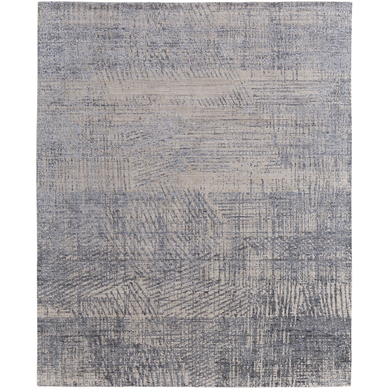 Feizy Eastfield 69AIF Modern Abstract in Blue/Ivory/Gray