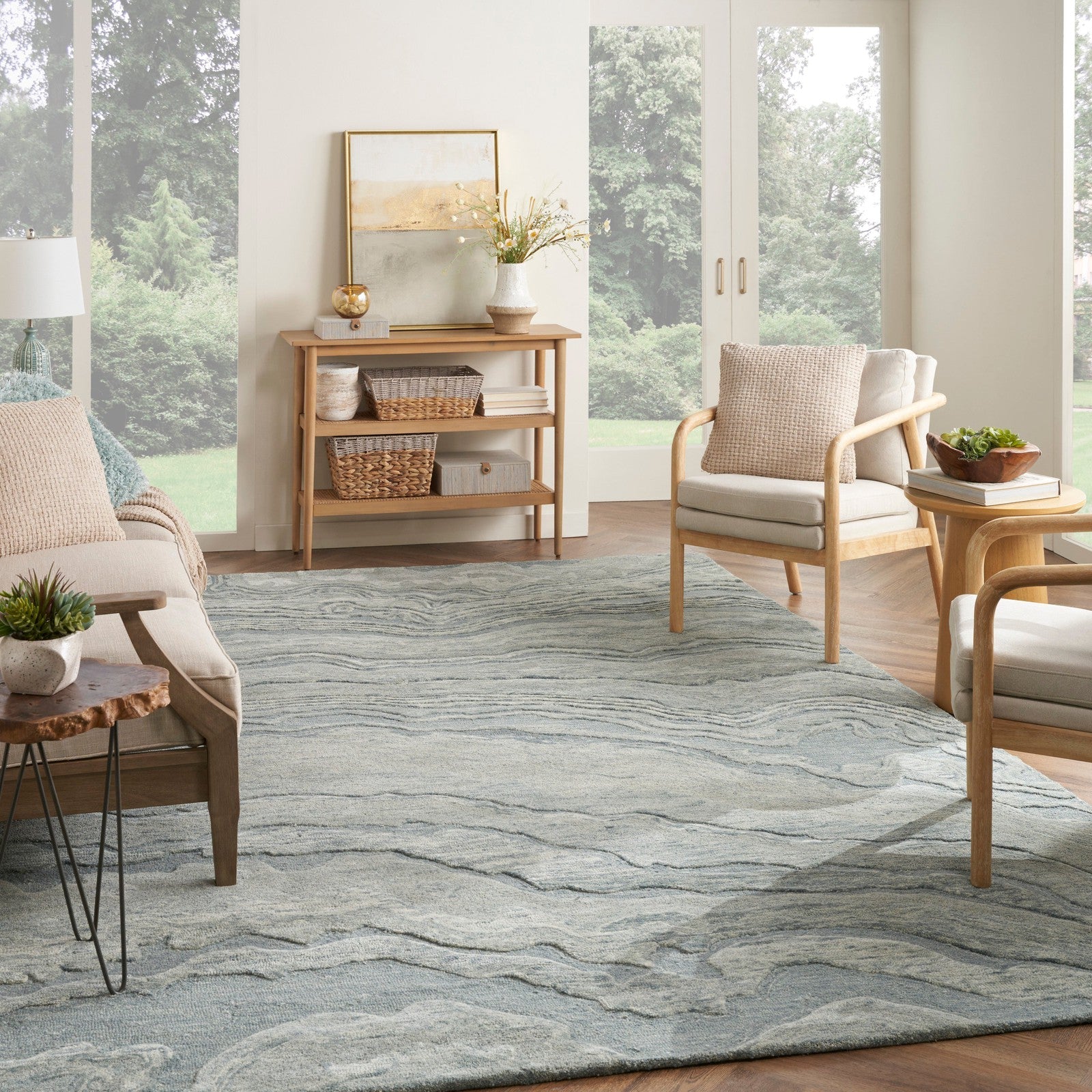 Nourison Graceful GRU01 Modern Indoor Rug