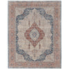 Feizy Marquette 39GRF Transitional Medallion in Gray/Red/Blue