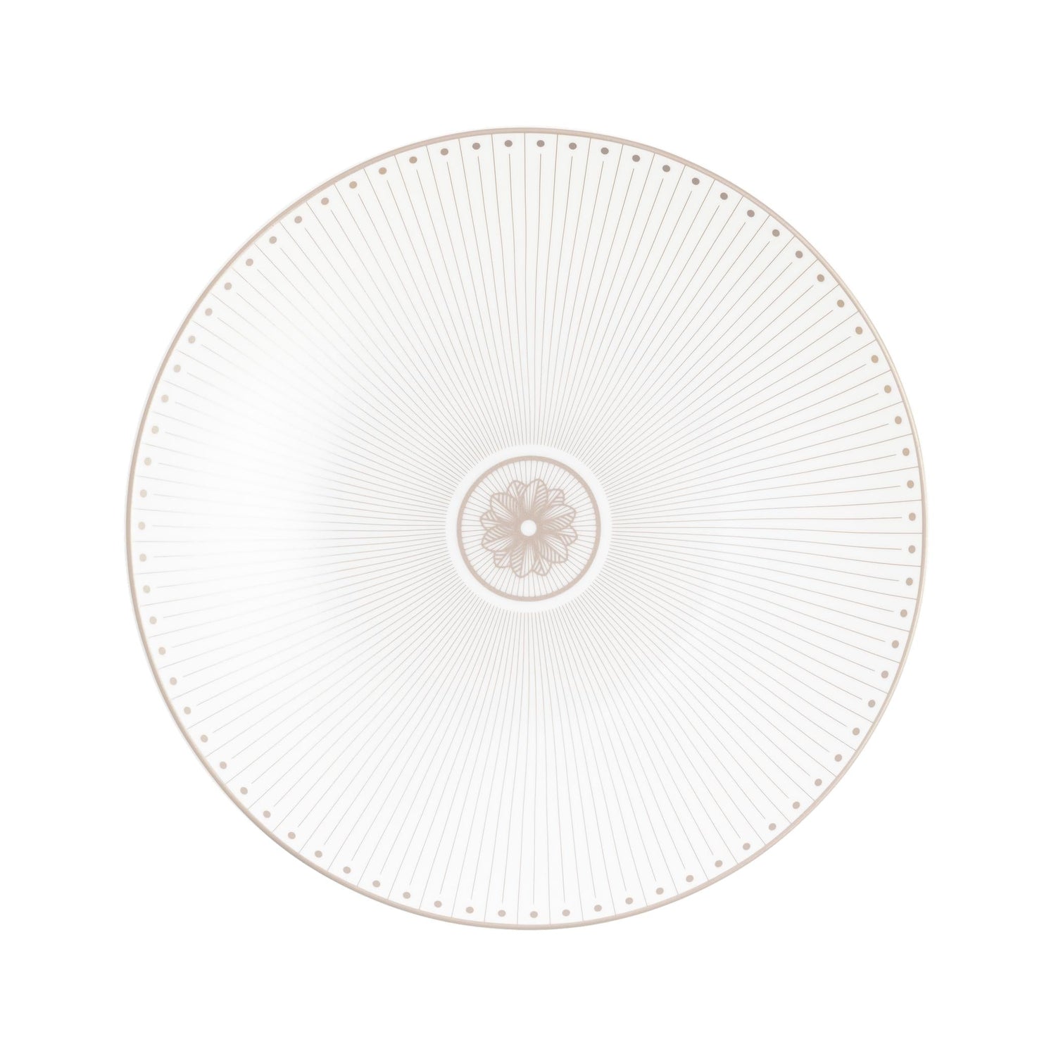 Christofle Malmaison Impériale Porcelain Dessert/Luncheon/Salad Plate Platinium Finish
