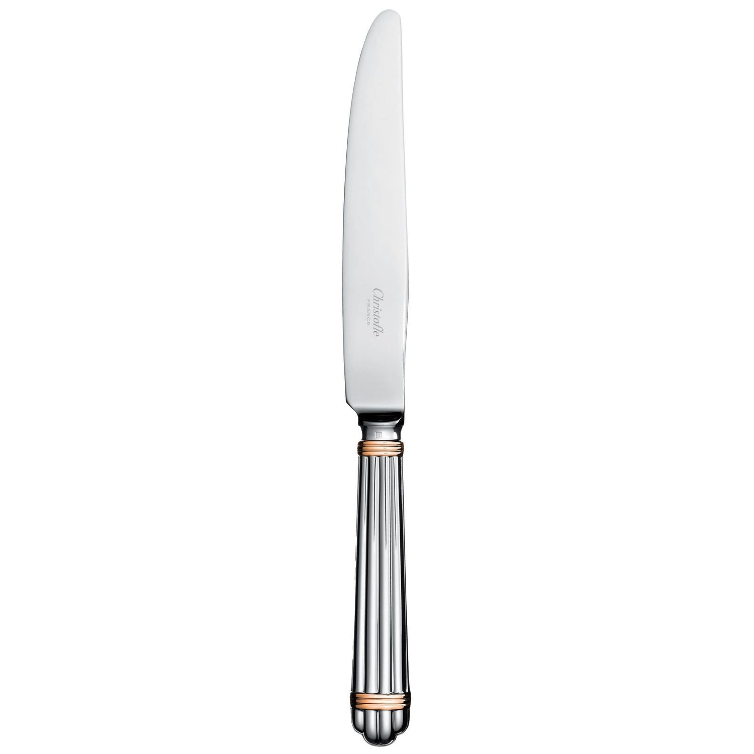 Christofle Aria Silver Plated Gold Accents Dinner Knife