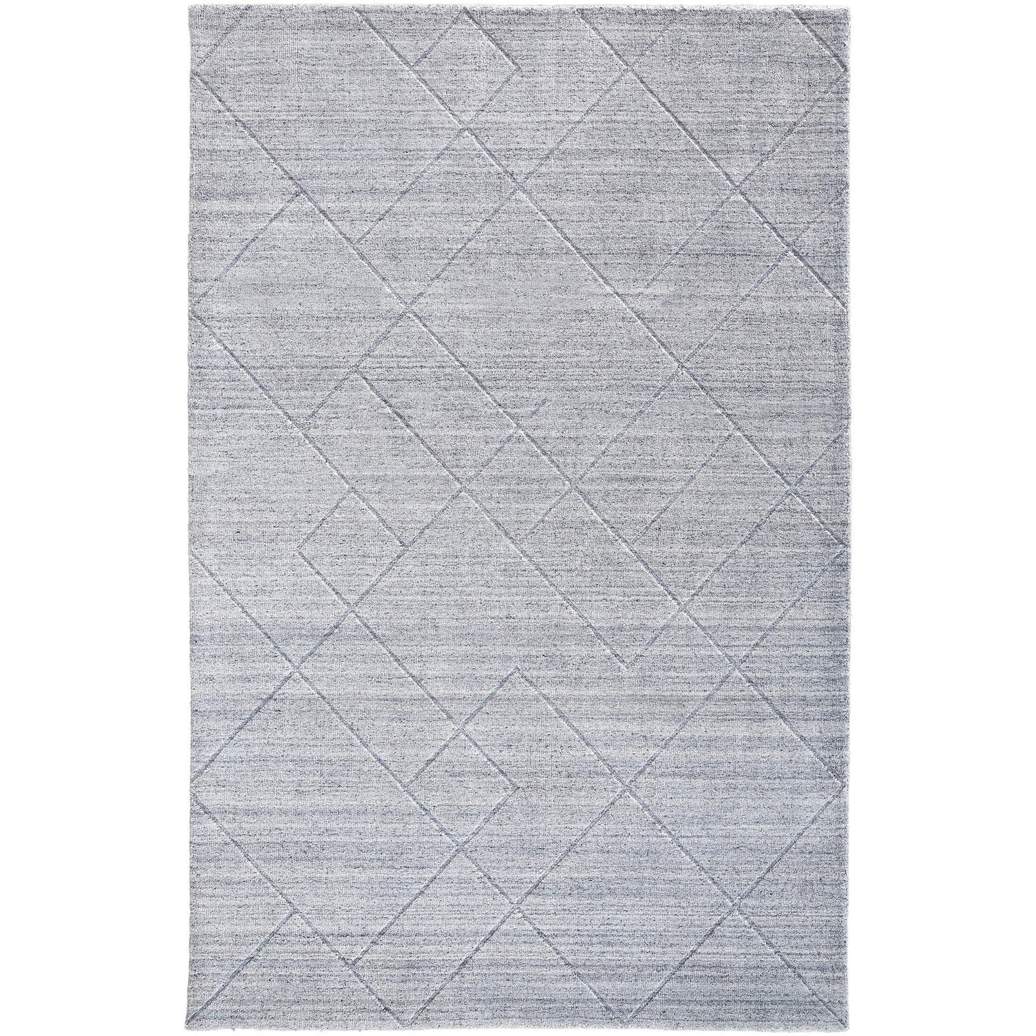 Feizy Redford 8848F Transitional Solid in Gray/Silver