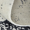 Feizy Coda 8928F Modern Abstract Rug in Black/White
