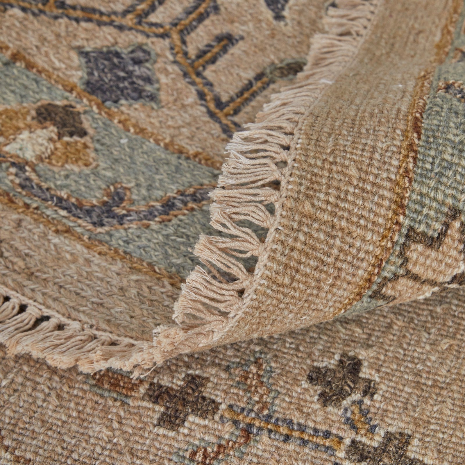 Feizy Corbitt 0613F Traditional Oriental in Tan/Blue/Gold