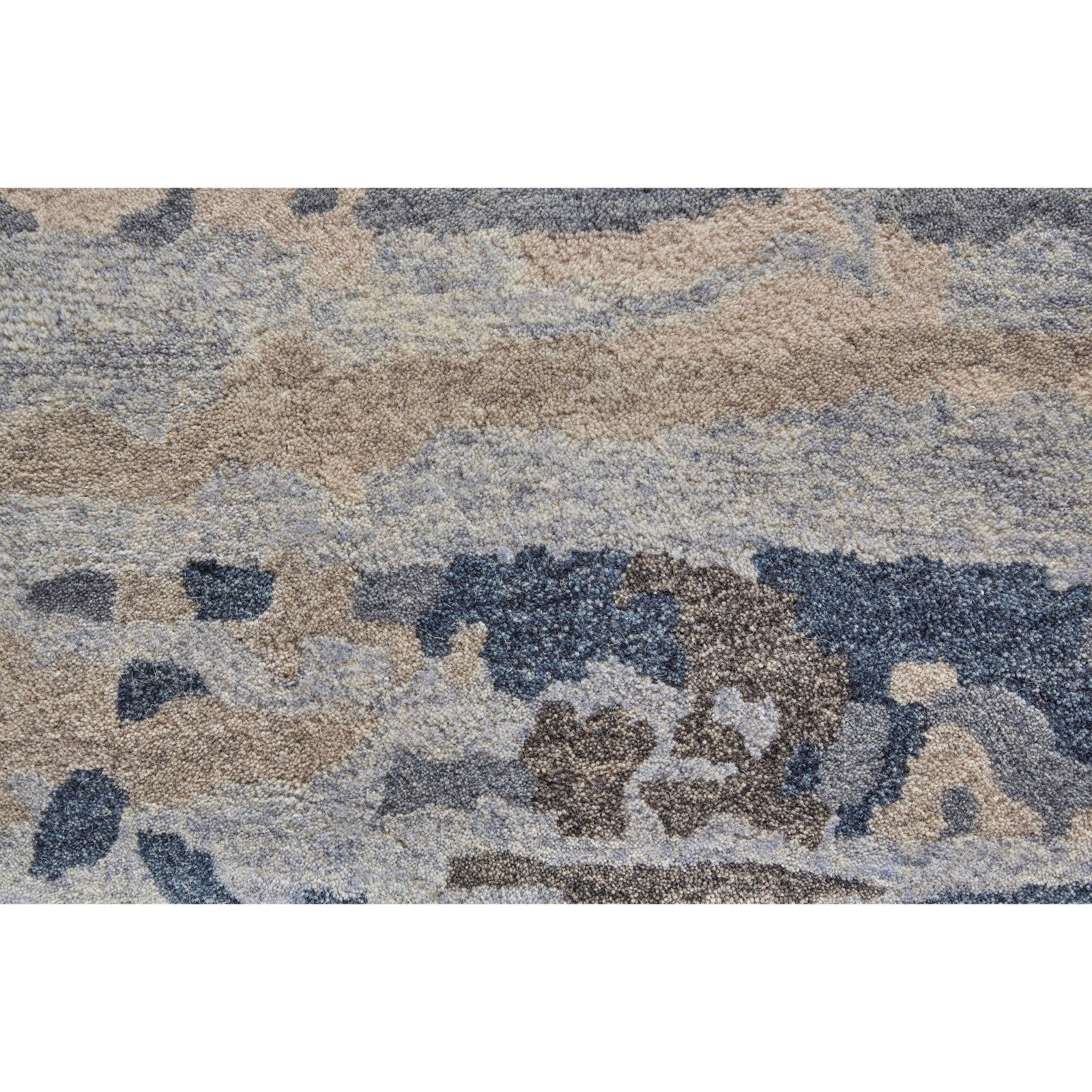 Feizy Everley 8647F Modern Abstract in Blue/Gray/Ivory