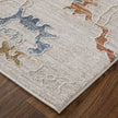 Feizy Pasha 39M8F Transitional Floral & Botanical in Ivory/Blue/Gold