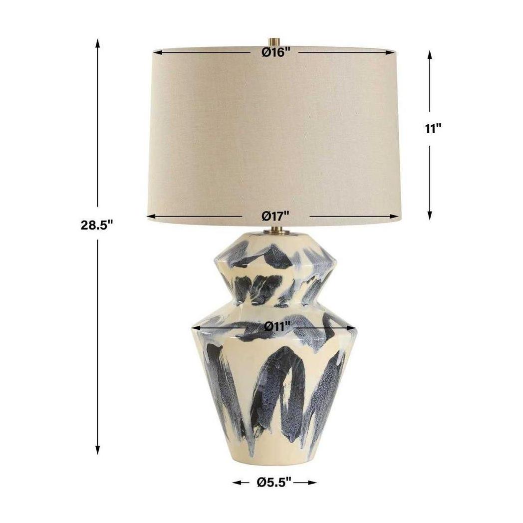 Uttermost Oranda Abstract Geometric Table Lamp