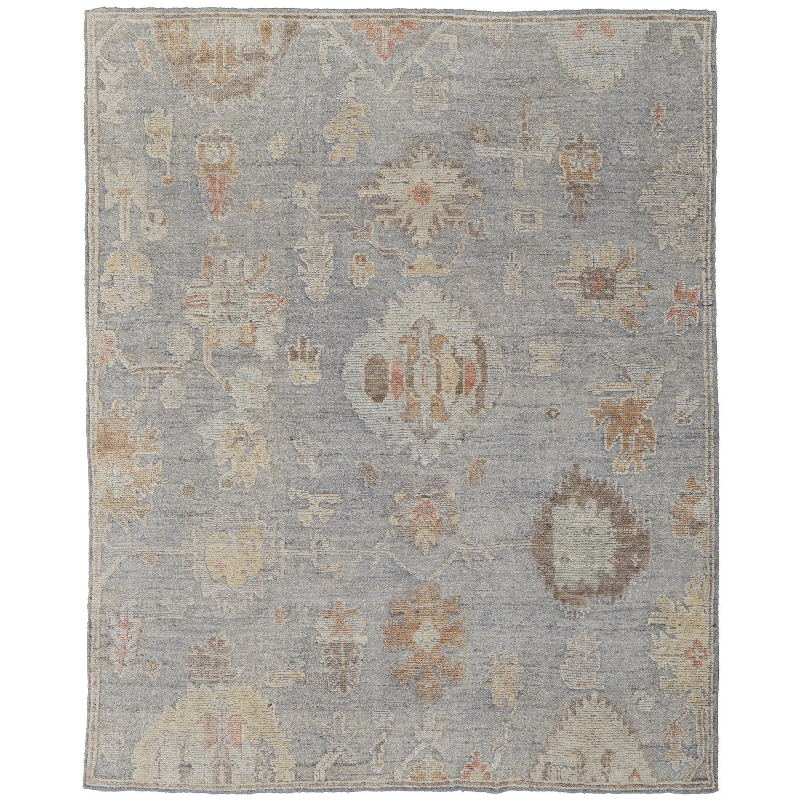 Feizy Grafton 69FMF Transitional Floral & Botanical in Blue/Gray/Yellow