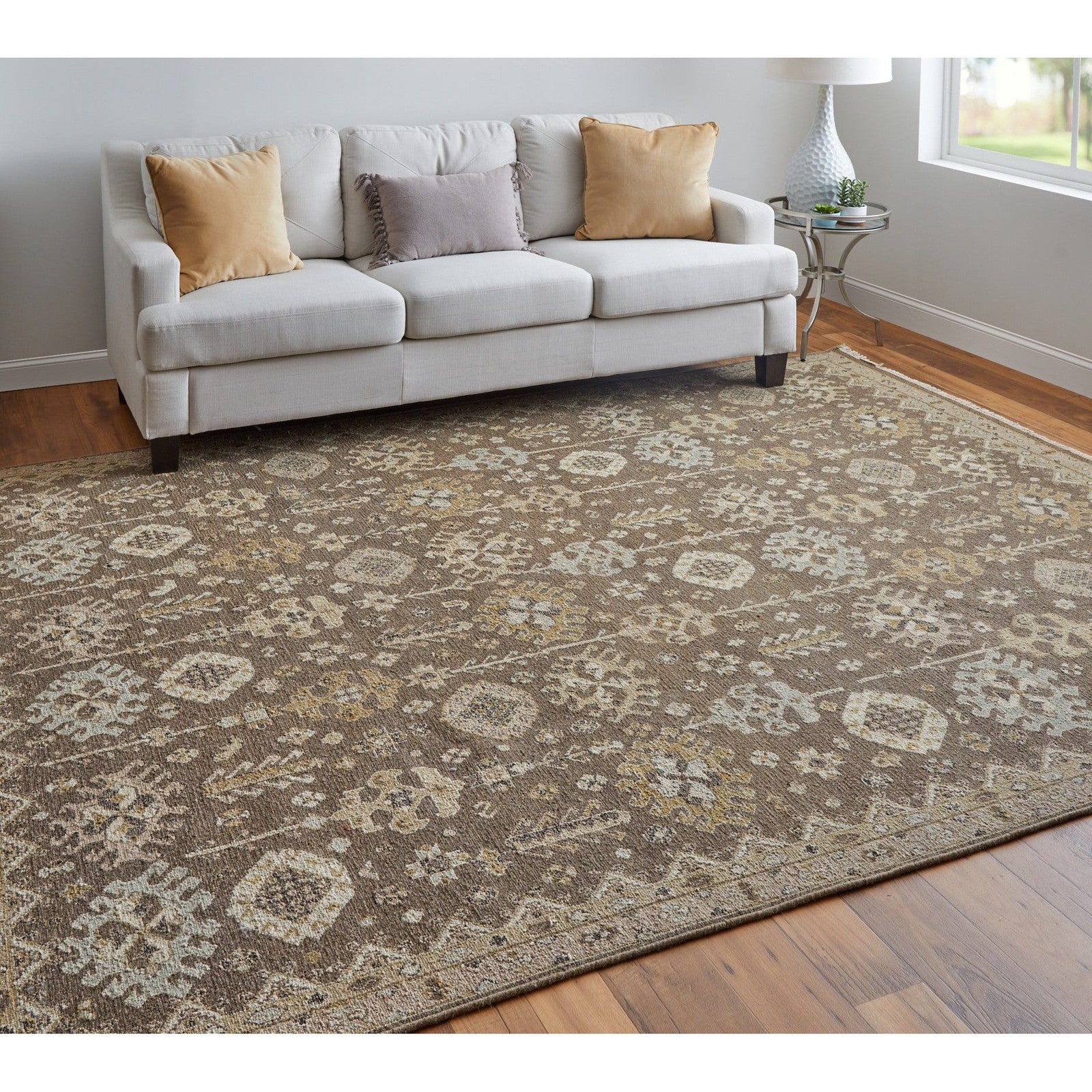 Feizy Corbitt 0610F Traditional Oriental in Brown/Ivory