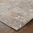Feizy Pryor 39NHF Modern Abstract in Taupe/Brown/White