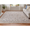 Feizy Pasha 39M4F Transitional Ikat in Ivory/Blue/Red