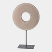 Global Views Obsidiana Gray Stone Ring Sculpture