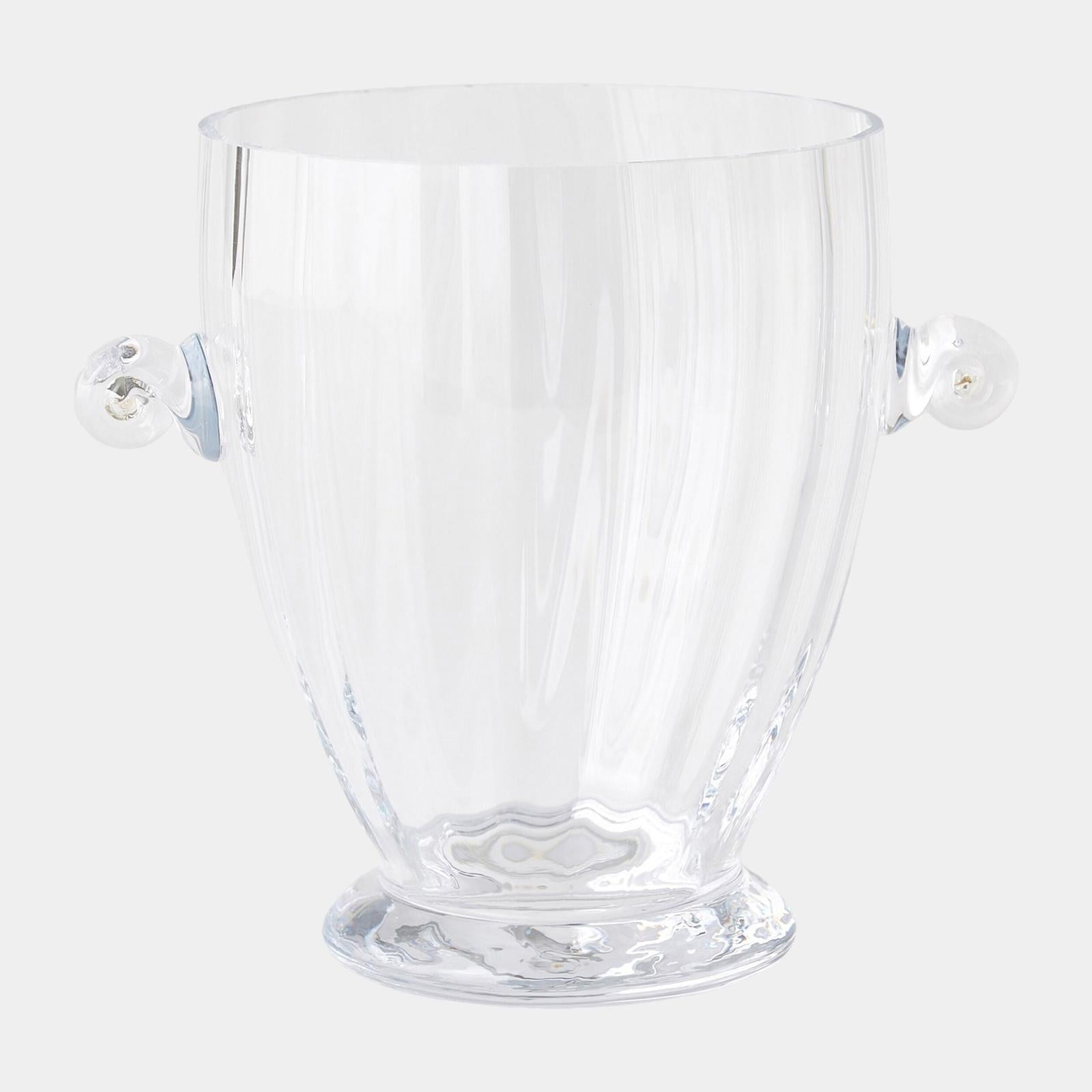 Global Views Rolled Handle Ice Bucket