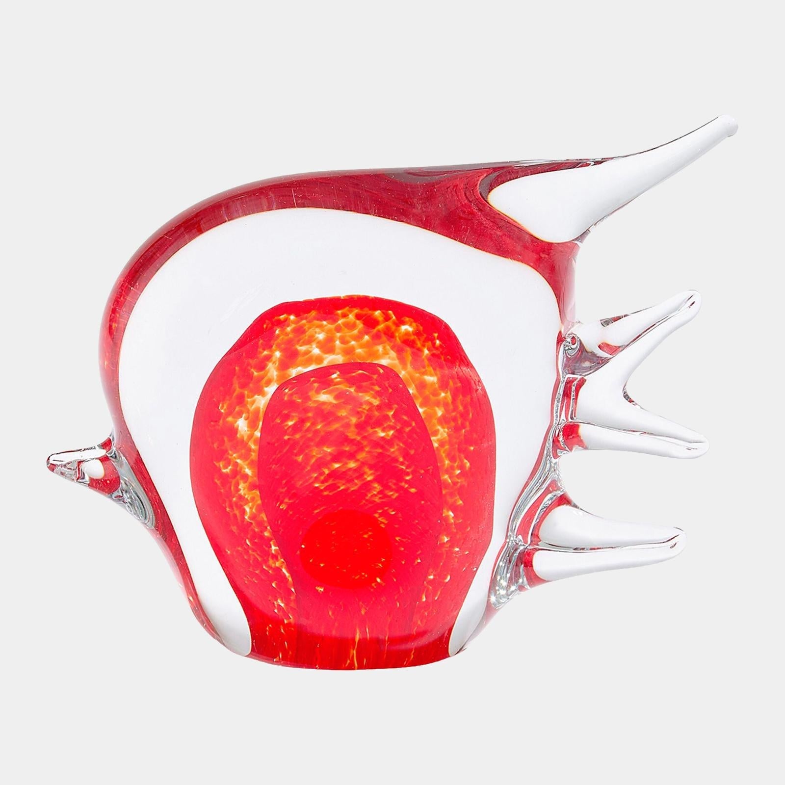 Global Views Coralfish Glass Sculpture