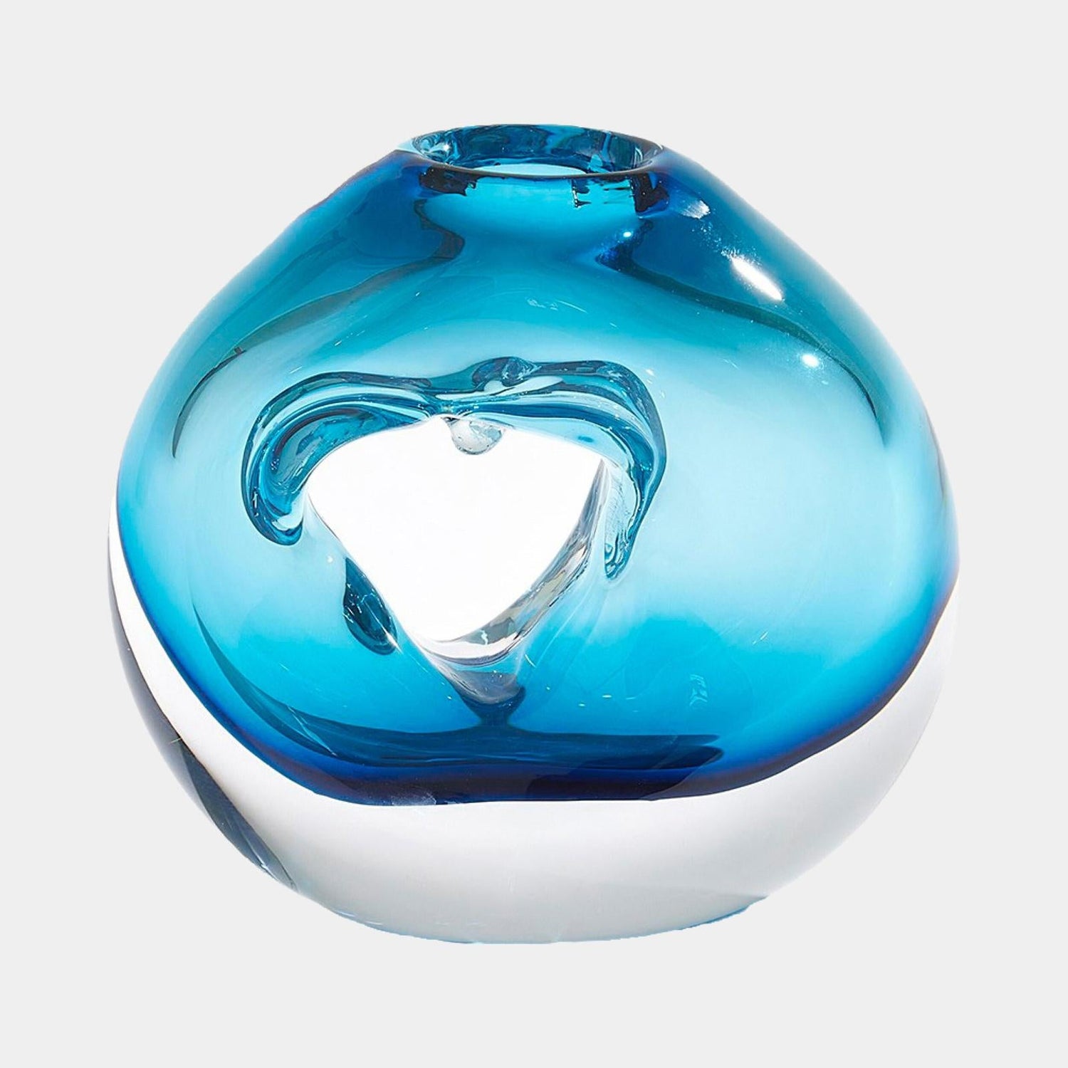 Global Views Lacuna Single Hole Glass Vase