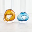 Global Views Lacuna Single Hole Glass Vase
