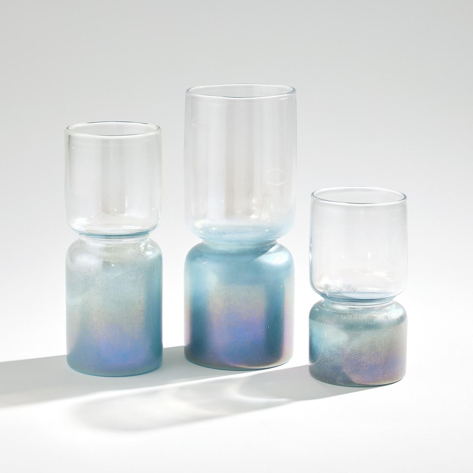 Global Views Blue Nipped In Vase