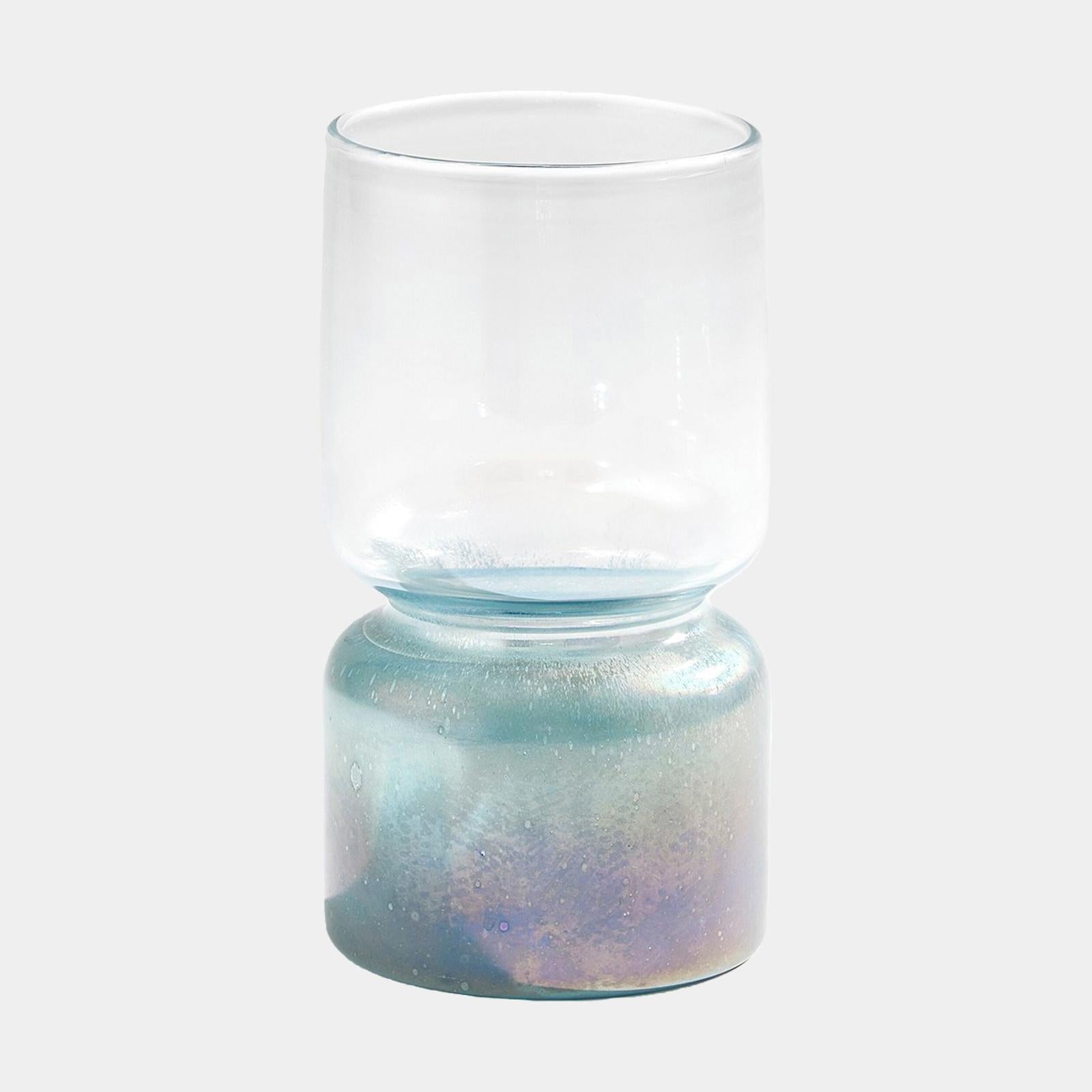 Global Views Blue Nipped In Vase