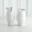 Global Views Ruffle Top Vase White